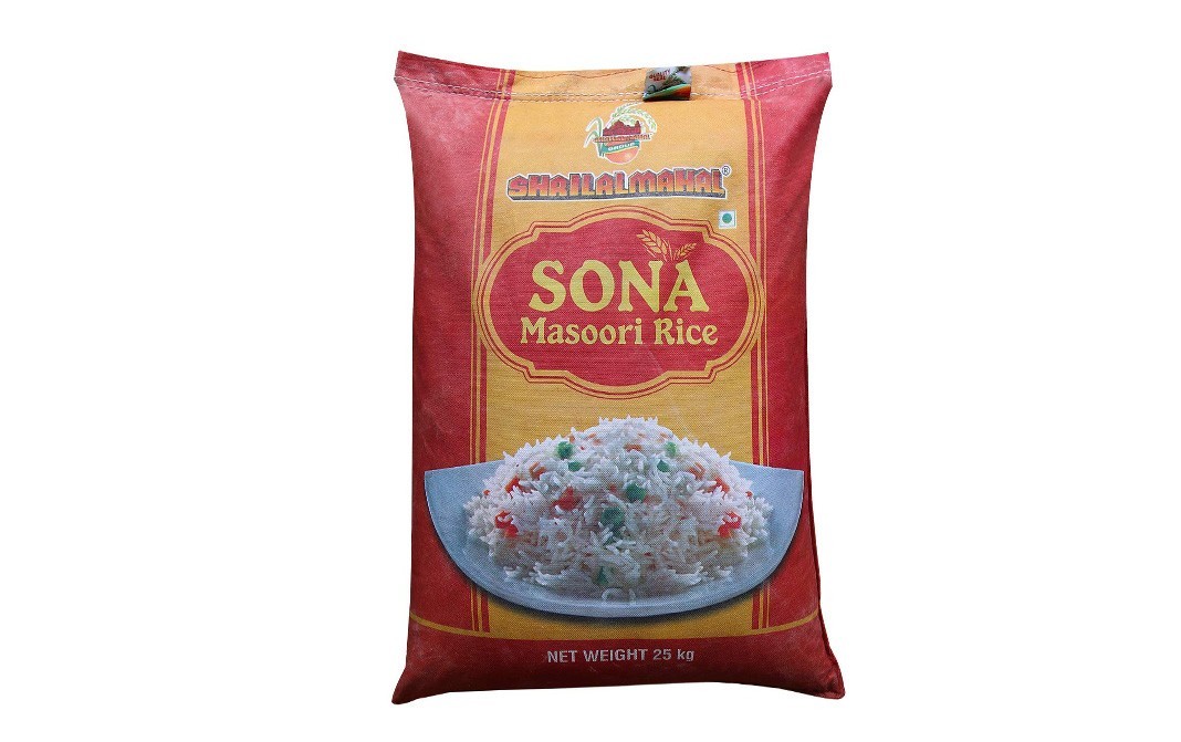 Shrilal Mahal Sona Masoori Rice    Pack  25 kilogram